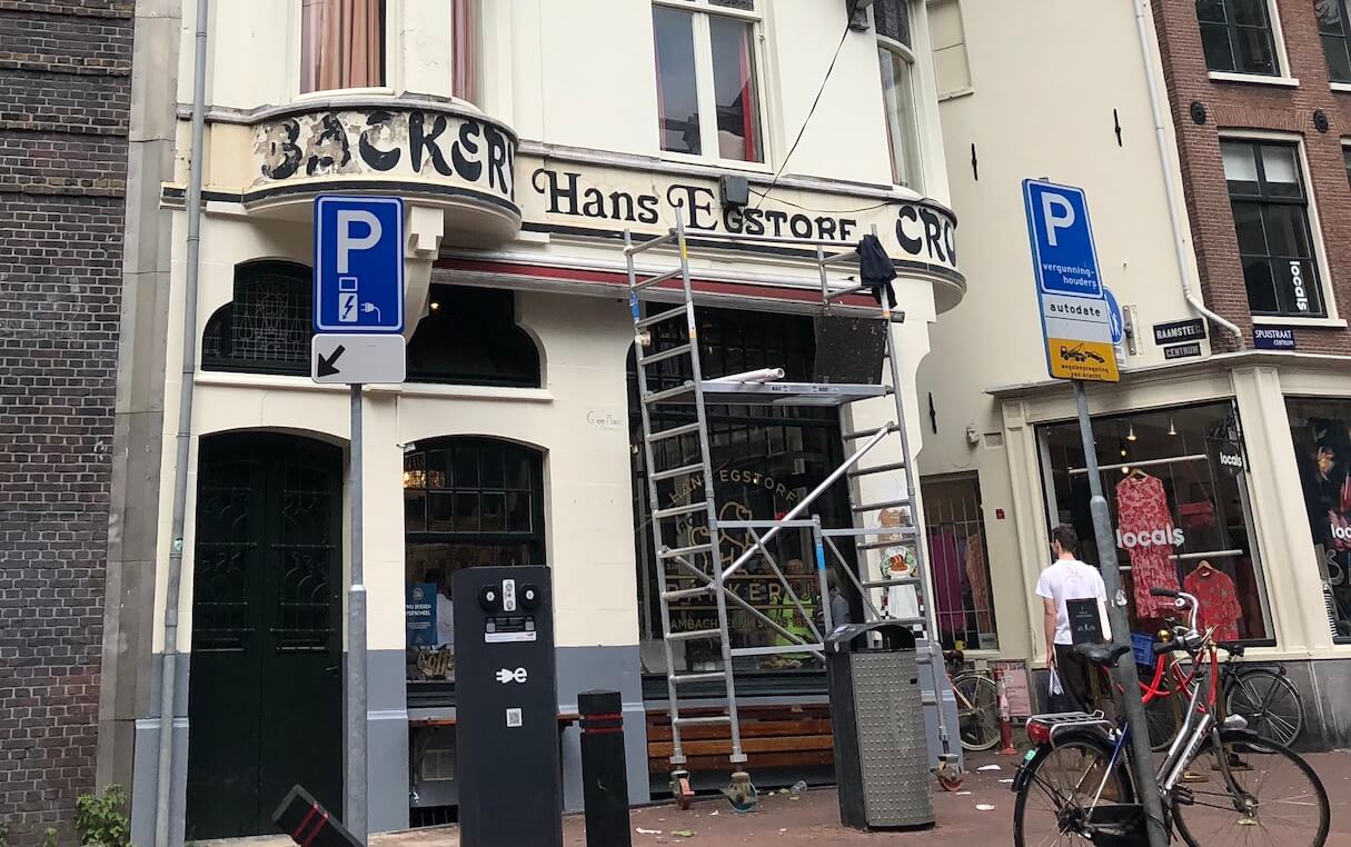 letters restaureren Bakkerij Egstorf oud